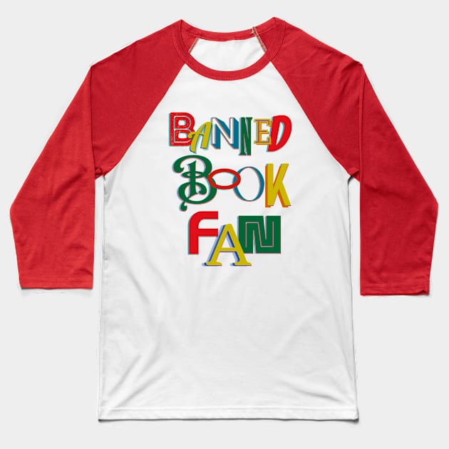 Banned Book Fan Baseball T-Shirt by TJWDraws